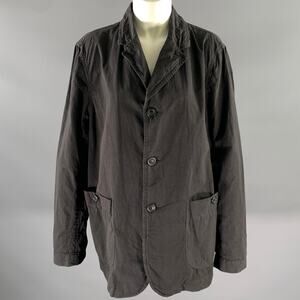 CASEY CASEY Size L Black Cotton Blend Blazer